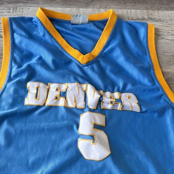 VINTAGE Denver Nuggets O'lico Sport Number 5 NBA Jersey - Picture 4 of 11